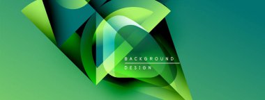 Soyut yeşil tasarım akışkan şekiller, gradyanlar içerir. Metin elemanları ve dinamik bileşimi olan modern arkaplan.