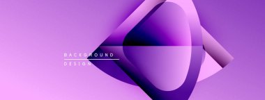 Soyut mor tasarım. Pürüzsüz şekiller, dinamik görsel efektler yaratır. Sunumlar, afişler, web siteleri için modern arkaplan.