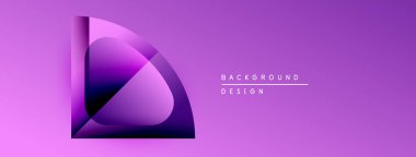 Soyut mor gradyan tasarım. Modern şekiller, dinamik görsel efektler yaratır. Metin arka plan tasarımı okur. Basit, temiz estetik..