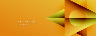 Soyut geometrik şekiller, canlı turuncu renkler, modern tasarım elementleri. Minimalist kompozisyon dinamik görsel etki yaratır.