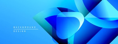 Soyut mavi tasarım akışkan şekiller, gradyanlar içerir. Modern arka plan hareketi, derinliği, görsel ilgiyi çağrıştırıyor.