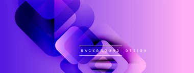 Soyut mor eğimler katmanlı kareler oluşturur. Modern tasarım teknoloji, yenilik, dinamik görseller öneriyor. Arkaplan özellikleri metin arkaplanı, tasarım.