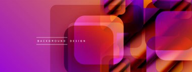 Soyut geometrik desen. Canlı mor, turuncu renkler harmanlanmış. Modern tasarım elementleri dinamik görsel doku oluşturur. Pürüzsüz gradyanlar parlak estetik sunar.