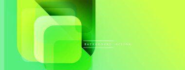 Soyut yeşil katmanlar dinamik görsel efekt yaratır. Sancaklar, sunumlar ve web siteleri için modern tasarım uygun. Parlak, taze estetik..