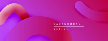 Soyut sıvı şekilleri, canlı mor renkler, pürüzsüz eğimler. Arka planlar ve sunumlar için modern tasarım öğesi. Minimalist estetik.