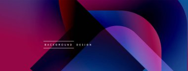 Soyut sıvı şekilleri, canlı morları, mavi renkleri harmanlıyor. Modern tasarım üst üste binen katmanlar, dinamik bileşimler içerir. Metin arkaplan tasarımı okur.