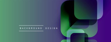 Soyut sıvı şekilleri örtüşür ve canlı bir arkaplan oluşturur. Modern tasarım elementleri dinamik bileşimi önerir.