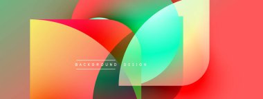 Soyut sıvı şekilleri örtüşür ve canlı renk değişimleri yaratır. Modern tasarım elementleri dinamik hareketi, pürüzsüz geçişleri önerir.