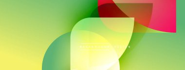 Soyut gradyanlar çakışıyor, dinamik görsel etki yaratıyor. Parlak renkler harmanlanarak modern arkaplan tasarımı oluşturur. Pürüzsüz şekiller hareketi işaret eder.