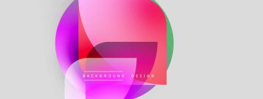 Soyut, canlı şekiller örtüşüyor, dinamik, renkli bir arkaplan oluşturuyor. Modern tasarım elementleri akıcılık, enerji ve yenilik önerir.