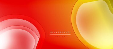 Soyut sıvı şekilleri, canlı redyellow gradyanı. Modern tasarım, pürüzsüz katmanlar dinamik görsel efekt yaratır. Arkaplan elementleri enerji ve akışı önerir.