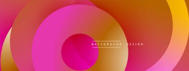 Soyut akışkan şekiller, canlı renkler, modern tasarım. Gradyan katmanlar dinamik görsel efekt yaratır. Minimalist metin mevcut.