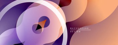 Soyut sıvı şekilleri, gradyanlar, mor, turuncu renkler. Arka planlar ve sunumlar için modern tasarım öğesi. Minimalist kompozisyon.