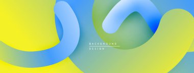 Soyut sıvı şekiller, canlı renklerin karışımı. Modern tasarım, pürüzsüz eğimler dinamik kompozisyon yaratır. Projeler için arkaplan ögesi.