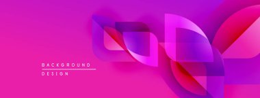 Soyut pembe arkaplan akıcı kurdele şekilleri içerir. Gradyan renkler dinamik görsel efekt yaratır. Modern tasarım ögesi.