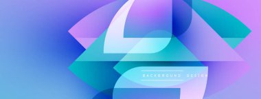 Soyut akışkan şekiller harmanlanarak canlı mavi ve mor renkler yaratır. Arkaplan ve sunumlar için modern tasarım ögesi.