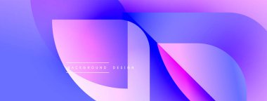 Soyut gradyan şekiller çakışıyor ve canlı bir görsel etki yaratıyor. Modern tasarım arka planlar ve sunumlar için uygundur. Yumuşak renk geçişleri mevcut.