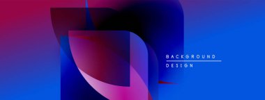 Soyut eğim arkaplanı. Üst üste binen şekiller dinamik görsel efekt yaratır. Modern tasarım ögeleri cesur renk şeması sunar.