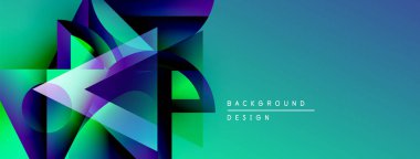 Soyut geometrik şekiller, canlı renkler, değişken arkaplan. Modern tasarım elementleri dinamik görsel etki yaratır.