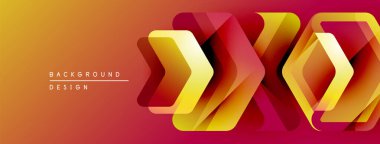 Soyut geometrik desen. Turuncu, sarı, kırmızı renkler dinamik görsel efekt yaratır. Arka planlar için modern tasarım ögesi.