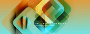 Soyut geometrik şekiller örtüşüyor, canlı renk eğimleri yaratıyor. Modern tasarım elementleri dijital sanat, arkaplan dokusu.