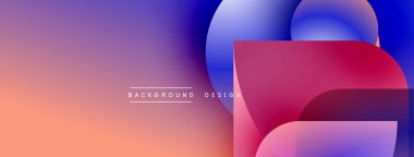 Soyut eğim arkaplanı. Canlı renkler düzgün bir şekilde harmanlanarak, dinamik görsel efekt yaratır. Modern tasarım elemanları.