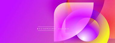 Canlı soyut gradyanlar çakışıyor. Mor, pembe, sarı renkler dinamik görsel efekt yaratır. Arka planlar için modern tasarım ögesi.