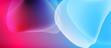 Soyut sıvı şekilleri canlı renkleri harmanlar. Pembe, mavi, mor renkler yumuşak değişimler yaratıyor. Modern tasarım ögesi.