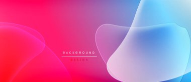 Soyut sıvı şekilleri canlı renkleri harmanlar. Gradyan geçişler modern arkaplan tasarımı yaratır. Yumuşak kıvrımlar hareketi, derinliği gösterir.
