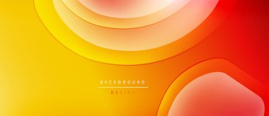 Soyut arkaplan turuncu, sarı katmanlı. Gradyan tasarım dinamik görsel efekt yaratır. Modern, pürüzsüz kompozisyon.