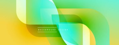 Soyut sıvı şekilleri sarı, yeşil renkleri harmanlıyor. Modern tasarım üst üste binen katmanlar içeriyor, dinamik görsel efekt yaratıyor. Metin arkaplan tasarımı okur.