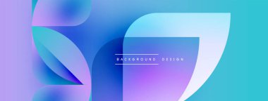 Soyut sıvı şekilleri mor, mavi renkleri harmanlıyor. Modern tasarım gradyan katmanları, metin arkaplan tasarımı içerir. Minimalist estetik.