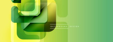 Soyut geometrik şekiller, canlı yeşil renkler, değişken arkaplan. Modern tasarım elementleri dinamik görsel efekt yaratır.