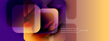 Soyut geometrik şekiller örtüşür, canlı bir değişim etkisi yaratır. Sıcak renkler kompozisyona hakim, modern tasarımın estetik olduğunu gösteriyor..