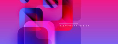 Soyut canlı katmanlar dinamik bileşim yaratır. Pembe, mor, mavi renkler kusursuz bir şekilde harmanlanır. Arka planlar için modern tasarım ögesi.