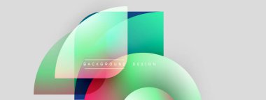 Soyut sıvı şekilleri örtüşür ve canlı renk değişimleri yaratır. Modern tasarım elementleri dinamik hareketi, pürüzsüz geçişleri önerir.