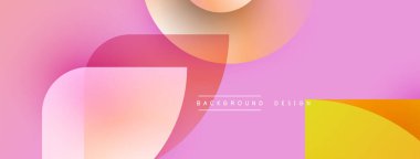 Soyut pembe arkaplan özellikleri üst üste binen yuvarlak şekiller. Renkler arasında şeftali, sarı, mercan ve ince gradyanlar vardır. Modern tasarım ögesi.