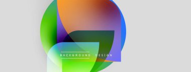 Soyut renkli şekiller örtüşür, dinamik görsel efekt yaratır. Arkaplan grafikleri, metin arkaplan tasarımı.