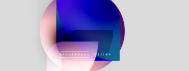 Soyut renkli şekiller örtüşür, dinamik görsel efekt yaratır. Arkaplan grafikleri, metin arkaplan tasarımı.