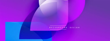 Soyut, enerjik bir arkaplan. Mor, mavi renkler akışkan şekiller yaratır. Dijital projeler için modern tasarım.