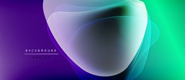 Soyut sıvı şekilleri moru, deniz mavisi renklerini harmanlıyor. Gradyan renkler dinamik görsel efekt yaratır. Modern arkaplan tasarımı ögesi.