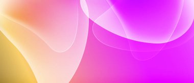 Soyut arkaplan özellikleri akan şekiller, canlı renkler. Pembe, turuncu, sarı renkler pürüzsüz bir şekilde karışıyor ve yumuşak renkler oluşturuyor. Modern tasarım.