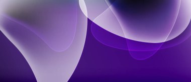 Soyut girdaplar, mor renkler baskın gelir. Yumuşak eğimler akışkan şekiller yaratır, minimalist tasarım. Yumuşak dokular hareketi, zarif kompozisyonu akla getiriyor..