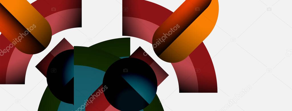 Abstract Shapes Overlap Creating 828253464 - WDRFree Vector illustration of Abstract Shapes Overlap Creating 828253464