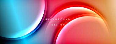 Soyut akışkan şekiller, canlı renklerin karışımı. Modern tasarım pürüzsüz eğimlere ve dinamik bileşimlere sahiptir. Metin arkaplan tasarımı okur.