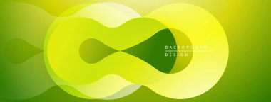 Soyut yeşil şekiller örtüşür, dinamik görsel efekt yaratır. Renkler derinliği gösteriyor, modern tasarım estetiği..