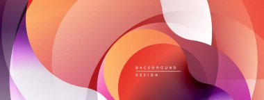 Soyut sıvı şekilleri örtüşür ve canlı bir arkaplan oluşturur. Sıcak renkler egemen, modern tasarım estetiğini gösteriyor.