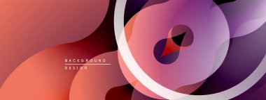 Soyut sıvı şekiller, değişken renkler, modern tasarım. Yumuşak eğriler dinamik bileşim oluşturur, uygun arkaplan ögesi.