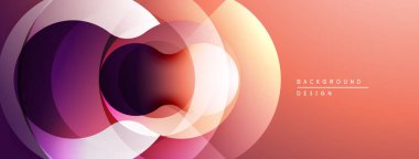 Soyut tasarım özellikleri üst üste biniyor. Morun, pembenin, turuncunun renkleri. Modern estetik, pürüzsüz geçişler, dinamik kompozisyon.