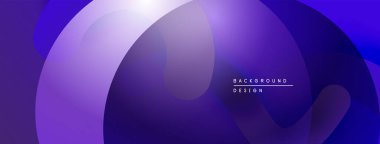 Soyut mor katmanlar çağdaş arkaplan oluşturur. Yumuşak eğimler derinliği, minimalizmi akla getiriyor. Metin arkaplan tasarımı okur.